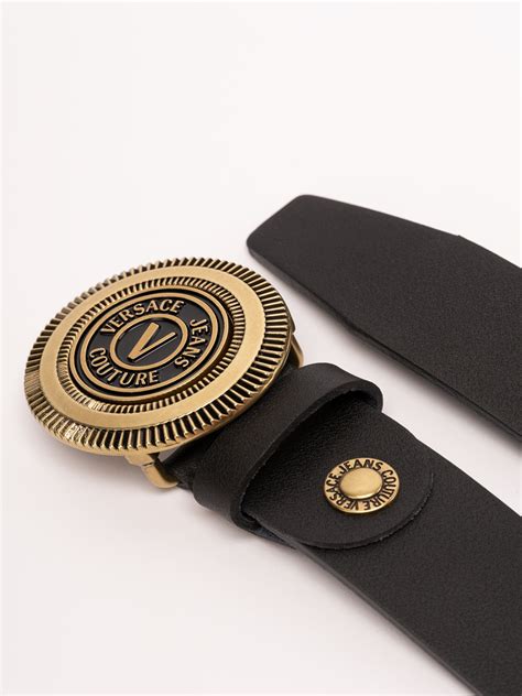 logo versace ricambio per cinture|Cintura in pelle con logo .